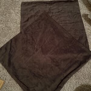 Dezene Decorative Pillow Cases covers 16”x16” Chocolate Brown: 2 Pack, velvet